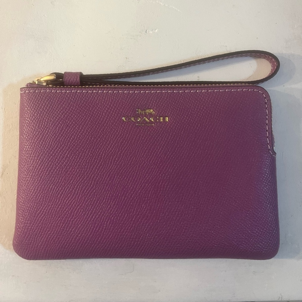 Brand New Lavender Coach Wristlet